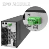 Qoltec 52281 nepārtrauktās barošanas avots (UPS) Dubultās pārveidošanas (Online) 2 kVA 2000 W 3 × F tipa kontaktligzdas