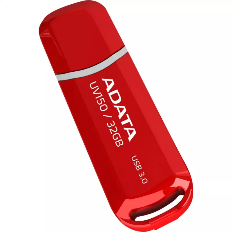 ADATA DashDrive UV150 USB zibatmiņa 32 GB, USB Typee-A 3.2 Gen 1, sarkana, vāciņa dizains