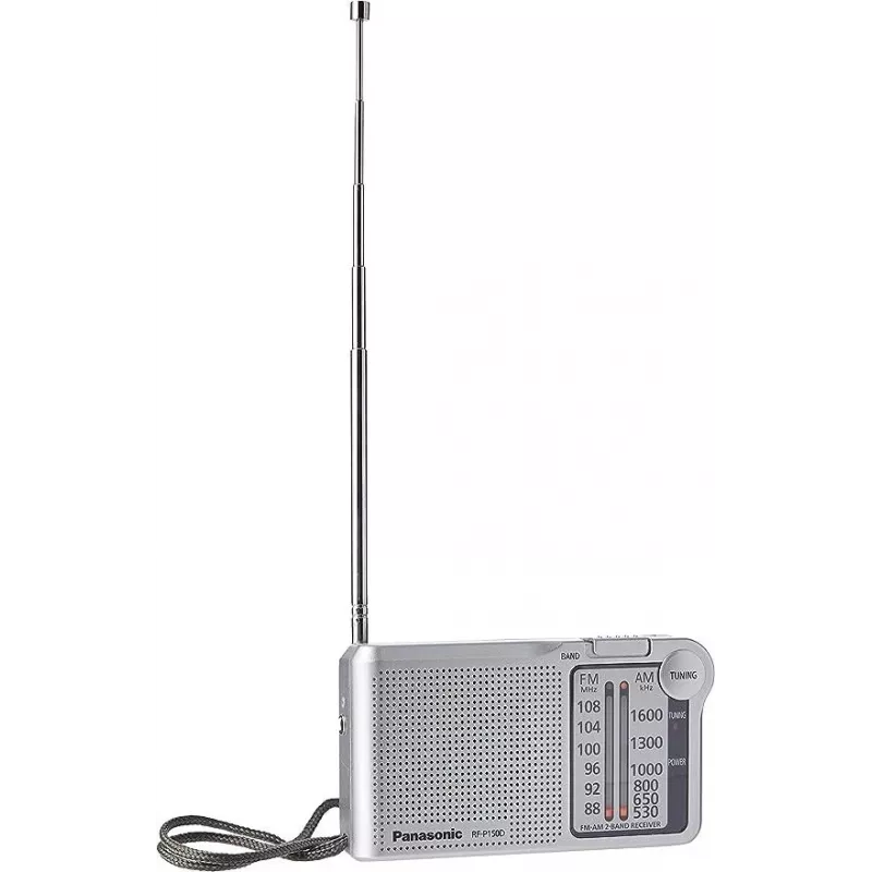 Panasonic RF-P150DEG pārnēsājams analogais radio sudraba krāsā