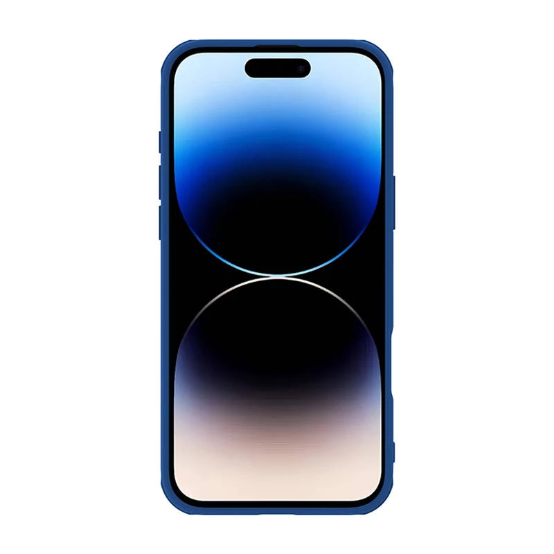Aizsargājošs telefona maciņš Nillkin CamShield Pro iPhone 16 Pro Max, zils, bīdāms kameras vāciņš
