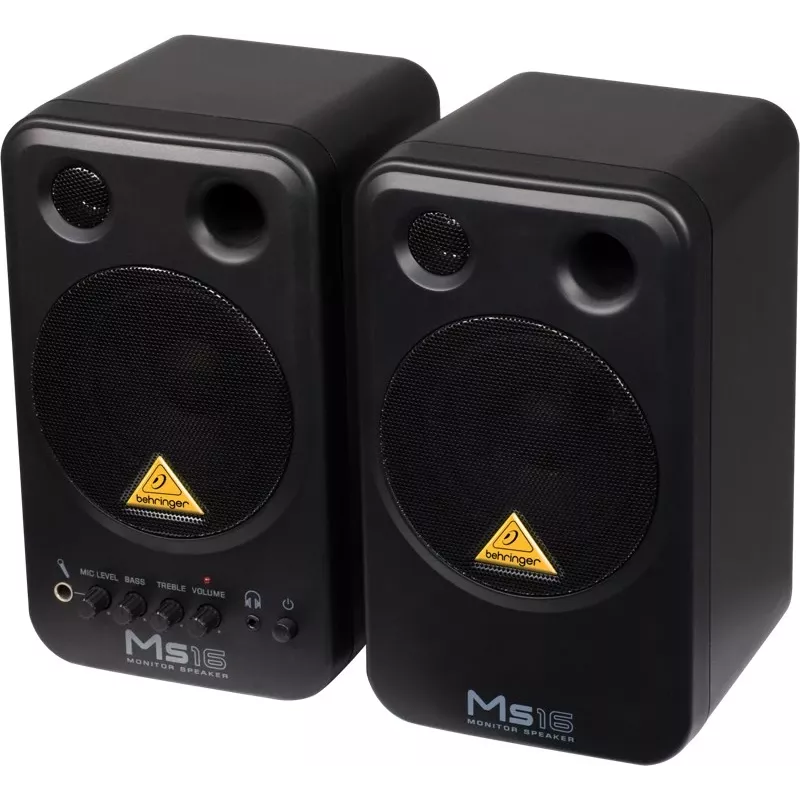 Behringer MS16 skaļrunis 2 joslu Melns Vadu 16 W