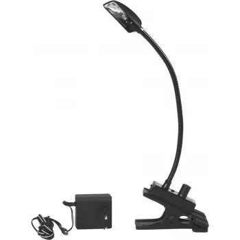 Skavas lampa EUROLITE 80702305 LED ar regulējamu spilgtumu, skavas stiprinājums, ES kontaktdakša