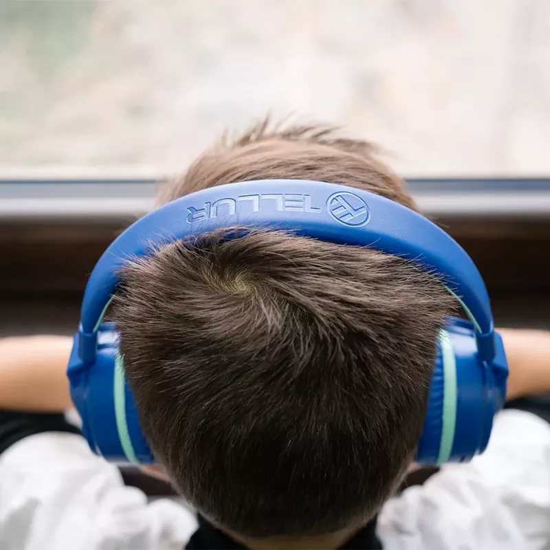 Austiņas Tellur Buddy Bluetooth pārgalvas austiņas zilas