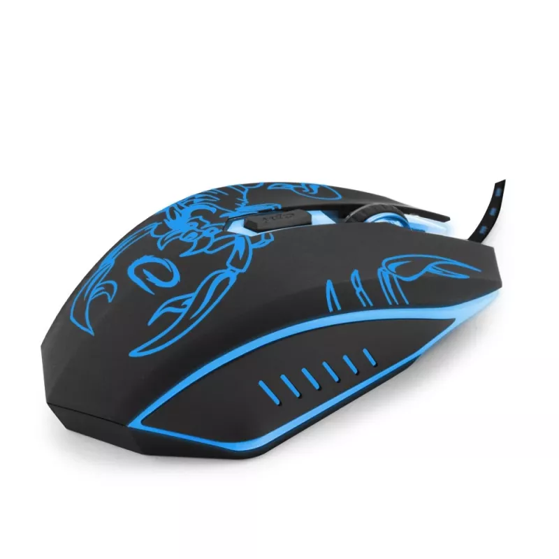 Esperanza MX203 SCORPIO - pele - USB - zila - pele - optiskā - 6 pogas - melna