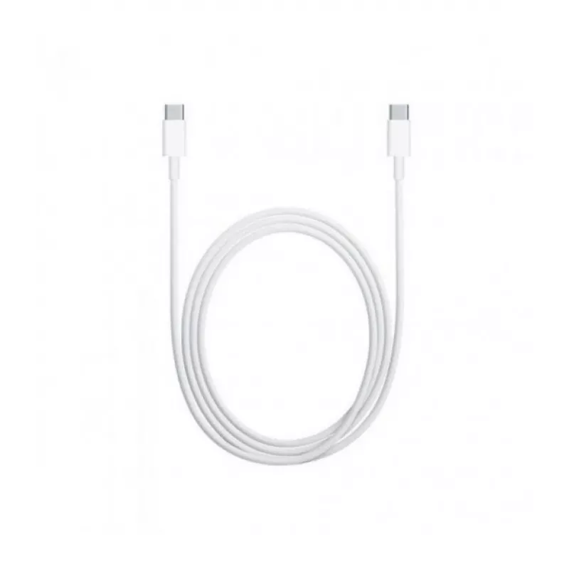 USB C - USB C kabelis 1m. silicone Balts
