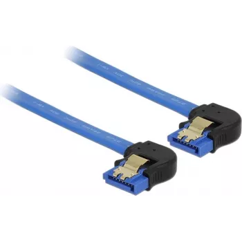 SATA kabelis DeLOCK 85095 0.2 m melns zils