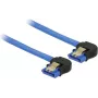 SATA kabelis DeLOCK 85095 0.2 m melns zils