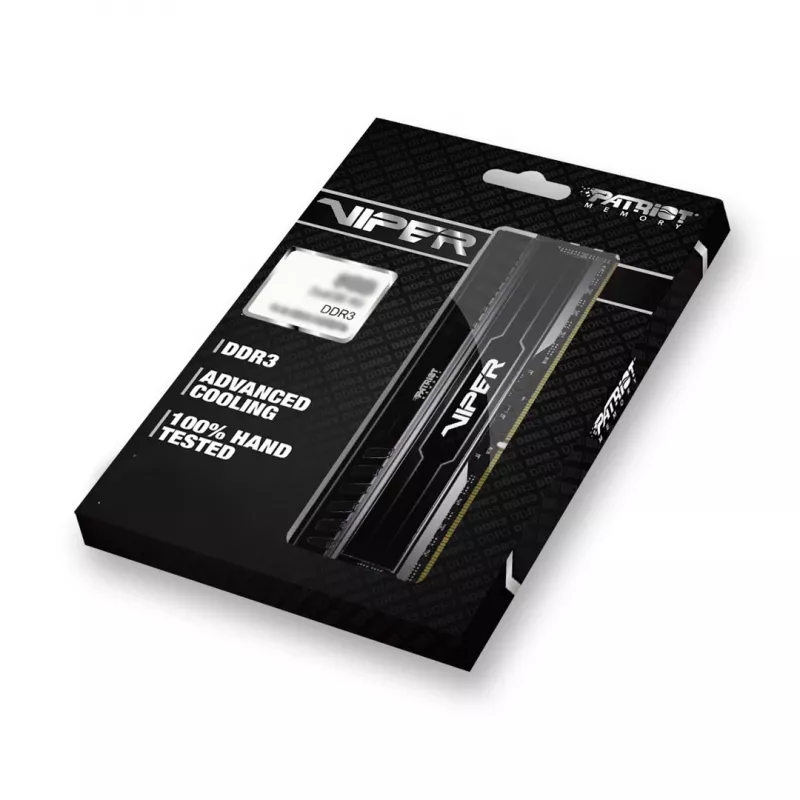 Patriot Viper 3 Black Mamba PV38G160C9K operatīvā atmiņa 8 GB (2x 4 GB) DDR3 1600 MHz CL9 DIMM, melna