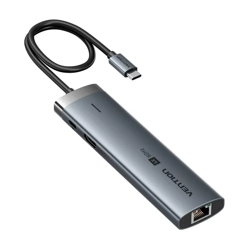 Vention USB-C 8-in-1 4K 60Hz 100W dokstacija