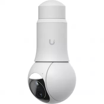 Ubiquiti UniFi G6 PTZ UVC-G6-PTZ-W IP drošības kamera, 4K 8 MP (3864x2160), divu objektīvu, 10x hibrīdtālummaiņa, iekštelpām un ārpus telpām, IP66, PoE, montāža pie griestiem, sienas vai staba, 350° griešanās, balta