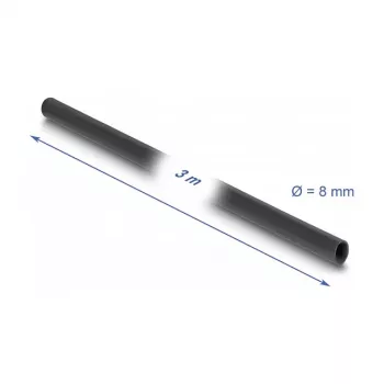DeLOCK PVC izolācijas uzmava 3 m x 8 mm melna