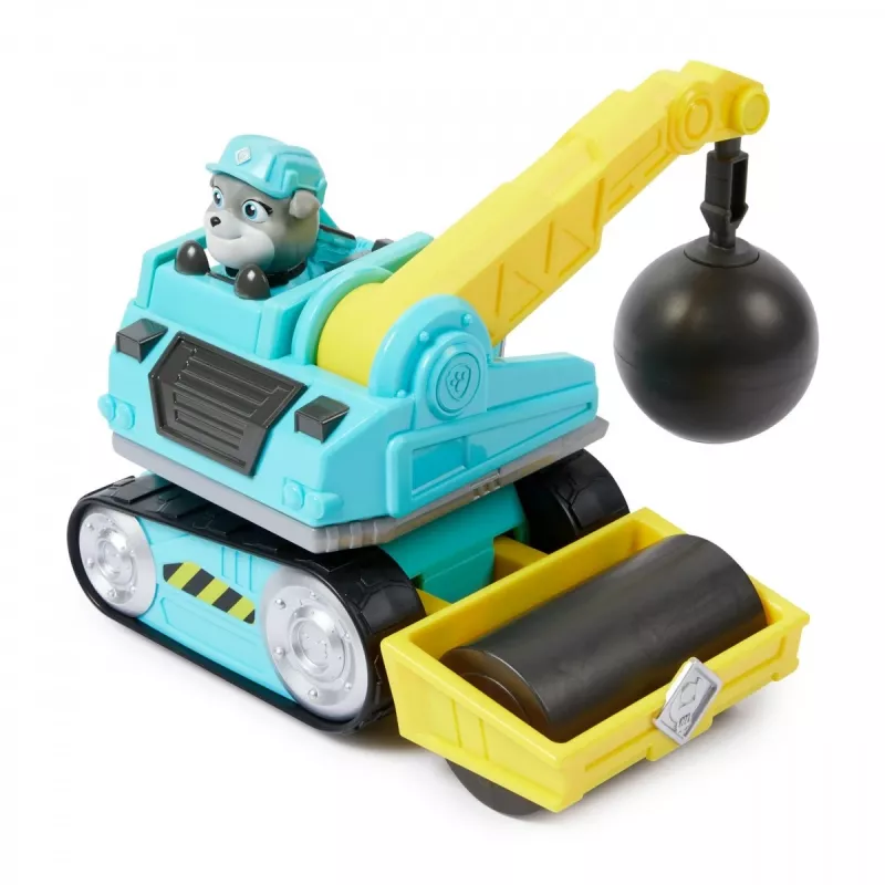 Wrecking Ball Truck Rubble & Crew Motor 3+ Gadi Plastmasa Melns Zils Dzeltens