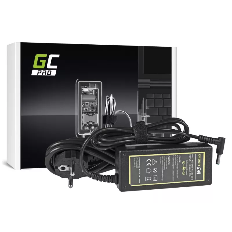 Green Cell AD49P barošanas adapteris/invertors iekštelpām 65 W Melns