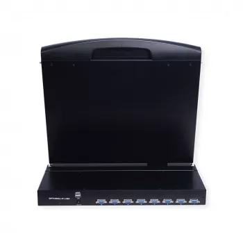 Rack console VALUE 26.99.0161, 1-datora vadība, melna