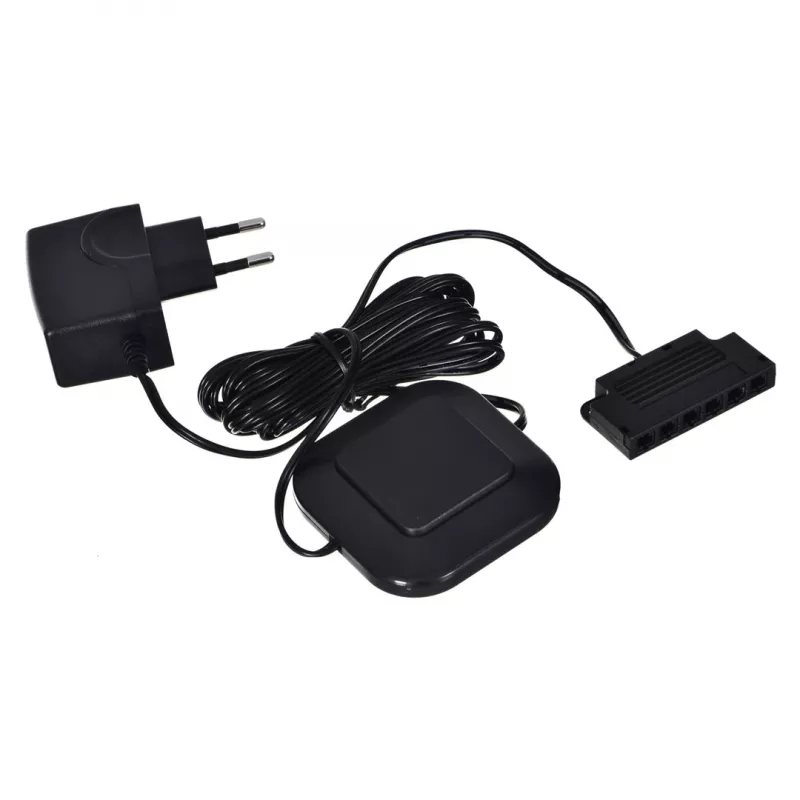 Cama plauktā montējama zilā 4LED lampa