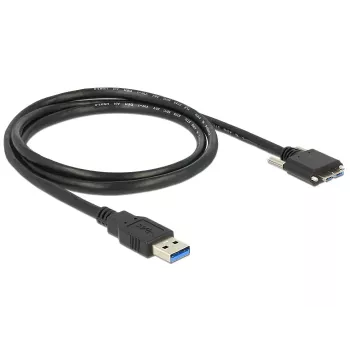 USB kabelis DeLOCK 1m USB 3.0 USB 3.2 Gen 1 Micro-USB B Melns
