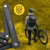 Saliekamā velosipēda slēdzene MANTA XR00FL01 — segmentveida dizains uzstādīšanai uz rāmja