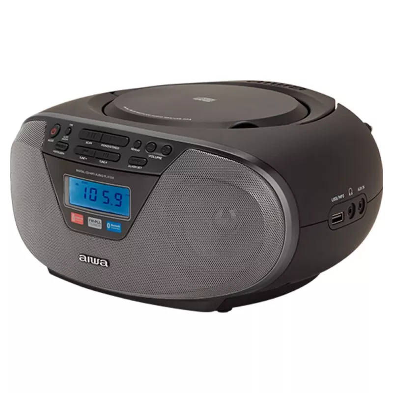 Audio mikro sistēma Aiwa BBTU-400BK, CD/MP3/FM-PLL/BT atskaņotājs (melna)