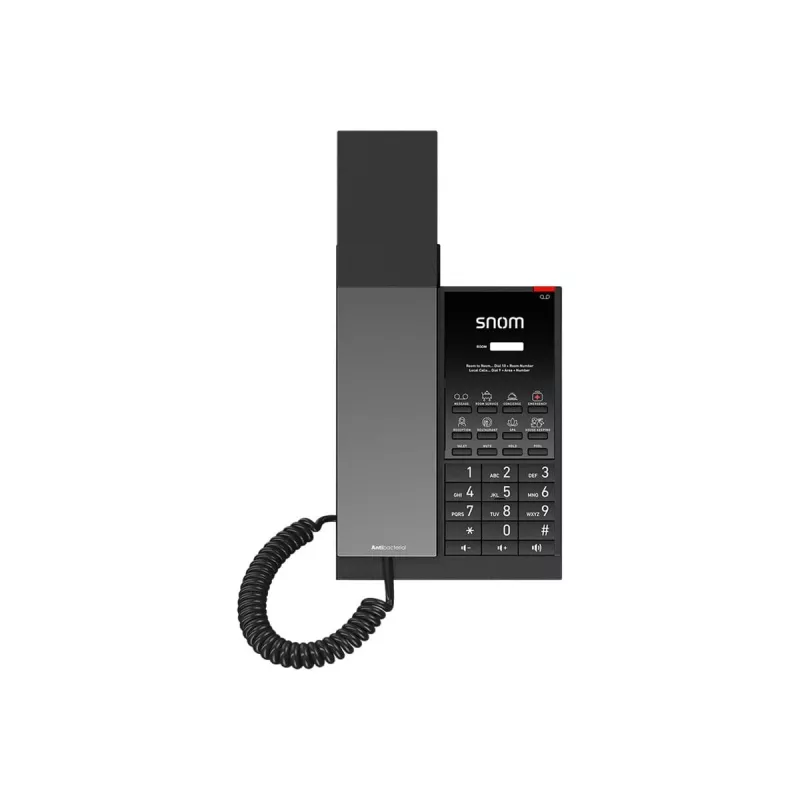 IP telefons Snom HD350W Melns ar vadu klausuli un Wi-Fi
