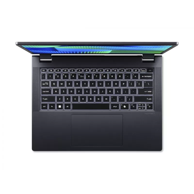 Acer | TravelMate TMP414-53-G2-TCO-585Q | Slate blue | 14 collas | WUXGA | 1920 x 1200 pikseļi | Intel Core 5 | 120U | 16 GB | DDR5 | Cietvielu disks 256 GB | Intel Iris Xe