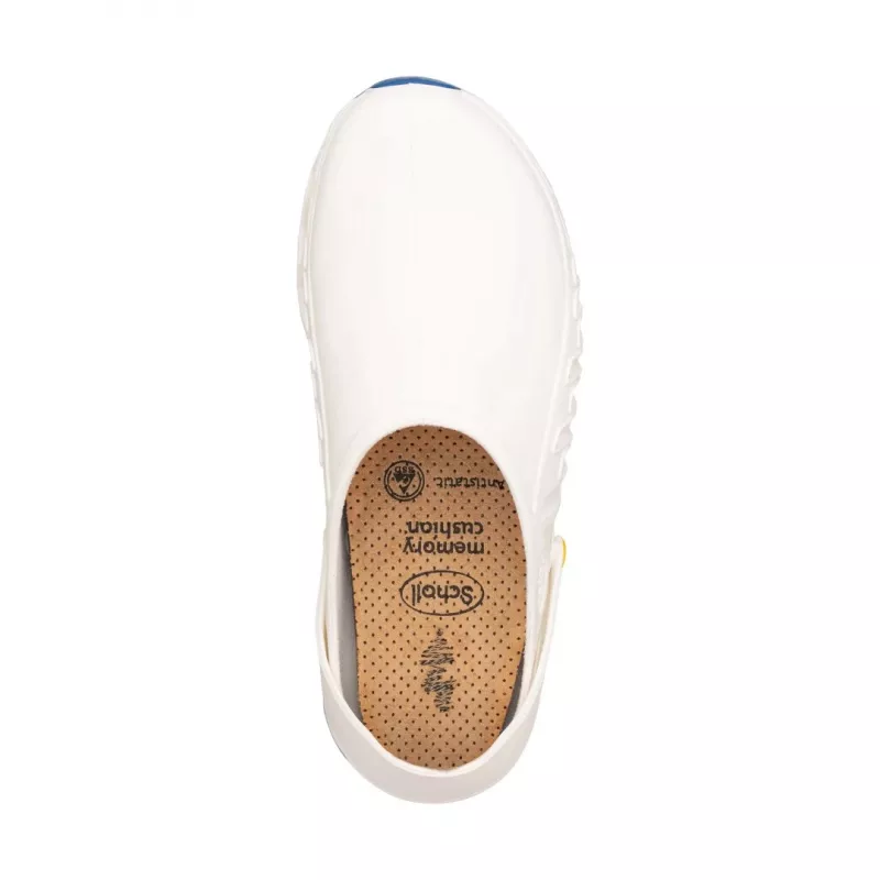 Koka tupeles Mobilex Evoflex unisex baltas EU 46 (UK 11) — sintētiska virsa, mikrošķiedras odere, 4 cm papēdis