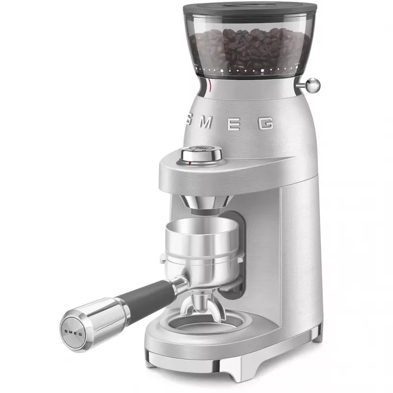SMEG Coffee Grinder 50s Style CGF02SSEU *Sudraba*