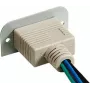 Kindermann Konnect 50 alu - VGA (HD15) 90° - Modulares Faceplate-Snap-In