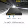 Pārnēsājams ārējais akumulators Nitecore NB10000 — 10000 mAh, USB‑A + USB‑C, 38 W kopējā izeja, pelēks