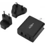 Ansmann USB lādētājs ceļojuma lādētājs TC315 / 3 A / 15,5 W / 3 pieslēgvietu USB lādētājs 15,5 W USB-A ligzda Smart IC melns iekštelpām (1001-0178)
