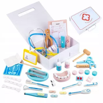 Bērnu medicīnas spēļu komplekts Extralink Little Doctor Case, 43 gab.
