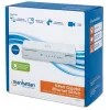 Manhattan 5 portu gigabitu Ethernet slēdzis, darbvirsmas izmērs, plastmasa, IEEE 802.3az (energoefektīvs Ethernet), trīs gadu garantija, kaste