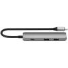 Satechi ST-P4SM saskarnes centrmezgls USB Type-C 10000 Mbit/s Pelēks