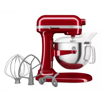 KitchenAid 5KSM60SPXEER stacionārais mikseris 375 W pelēks, sarkans, nerūsējošais tērauds