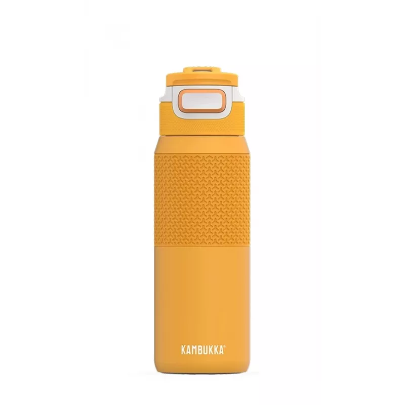 Atkārtoti lietojama vakuumizolēta ūdens pudele Kambukka Elton 750 ml, Tritan, bloķējams vāks, oranža