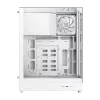 Gamemax korpuss | T20 WH | Balts | M-ATX | Barošanas bloks nav iekļauts