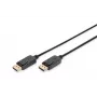 Savienojuma kabelis DisplayPort ar fiksatoriem 1080p 60Hz FHD Type DP / DP M / M melns 3m