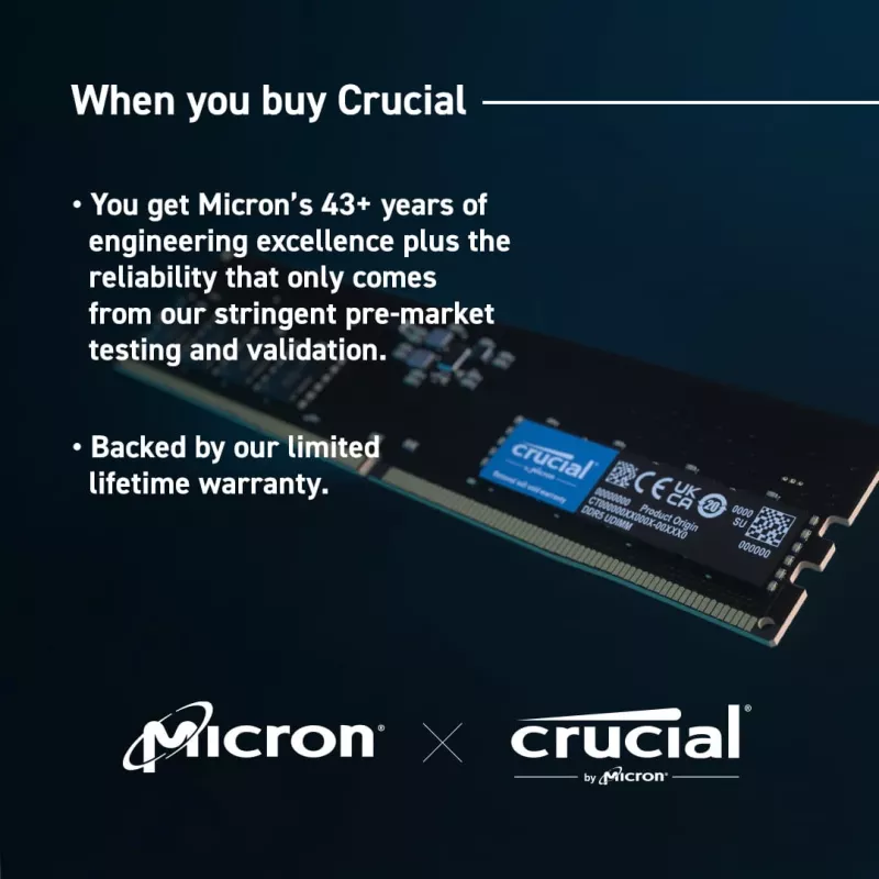 MEMORY DIMM 32GB DDR5-4800/KIT2 CT2K16G48C40U5 CRUCIAL