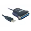 USB–printera kabelis DeLOCK 82001 1,8 m melns