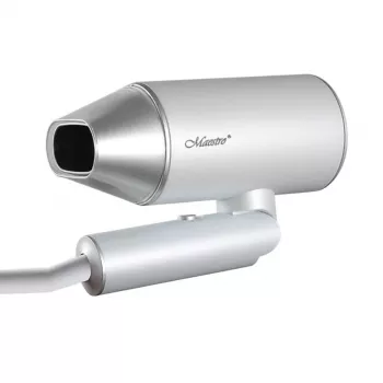 Matu žāvētājs Maestro MR-213 2100W salokāms rokturis, 2 ātrumi, aukstā gaisa poga, divsienu koncentrators, sudraba