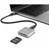 DeLOCK 91006 karšu lasītājs, pelēks, SD, USB Type-C, 10000 Mbit/s