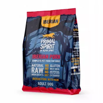 PRIMAL SPIRIT Iberian 70% cūkgaļas šķiņķis – pusmitrs suņu barība – 1 kg