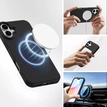 4smarts silikona maciņš Cupertino Apple iPhone 16, saderīgs ar MagSafe