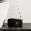 Galda radio Lenco CR-625BK — FM/AM uztvērējs ar Bluetooth, melns