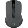 Bezvadu optiskā pele DEFENDER MM-935 RF, piemērota abām rokām, 1600 DPI, pelēka, USB uztvērējs, AAA baterijas