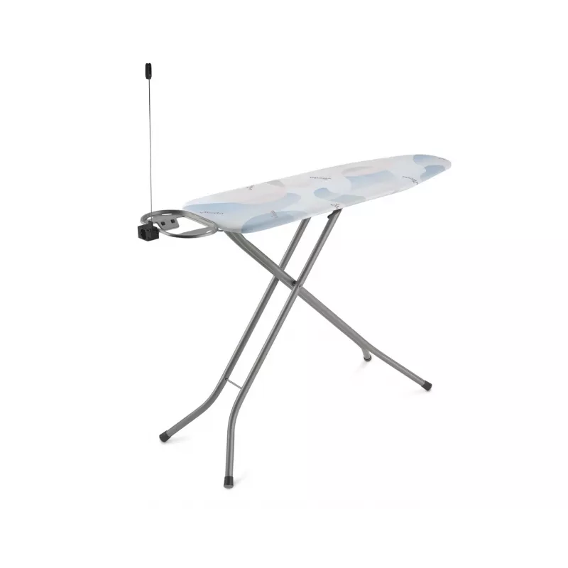 Pilna izmēra gludināmais dēlis VILEDA Bravo Plus 143032 — regulējams augstums 80–97 cm, dēlis 380×1200 mm, tērauda sieta virsma