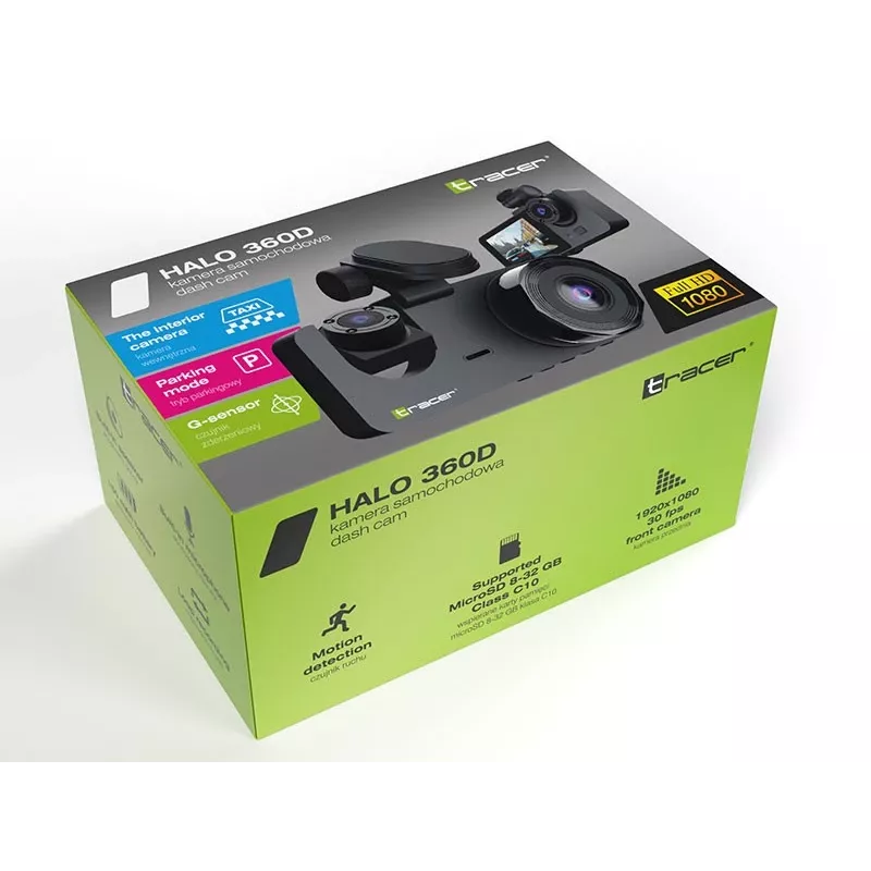 Bezvadu Bluetooth 360 grādu skaļrunis TRACER Halo 360 Dual TRAKAM47568 — 360° skaņa, Bluetooth savienojamība