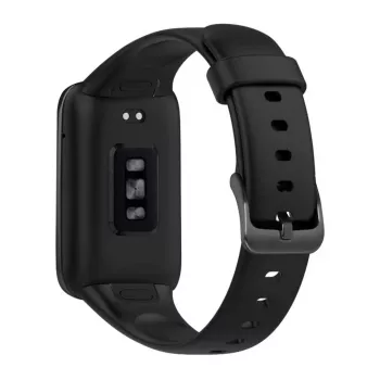 Silikona siksniņa FIXED Xiaomi Mi Smart Band 7 Pro — melna, regulējama, ūdensizturīga