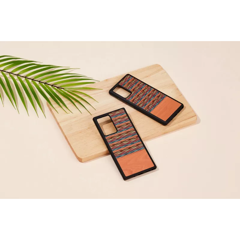 Viedtālruņa maciņš man and wood Galaxy Note 20 Ultra brūns rūtains melns