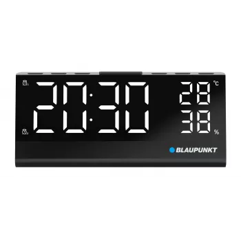 Modinātājpulkstenis CR10ALU FM PLL ar iebūvētu temperatūras un mitruma sensoru