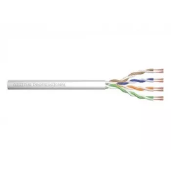 tīkla kabelis Digitus CAT 6A U/UTP twisted pair patch cord raw 100m pelēka